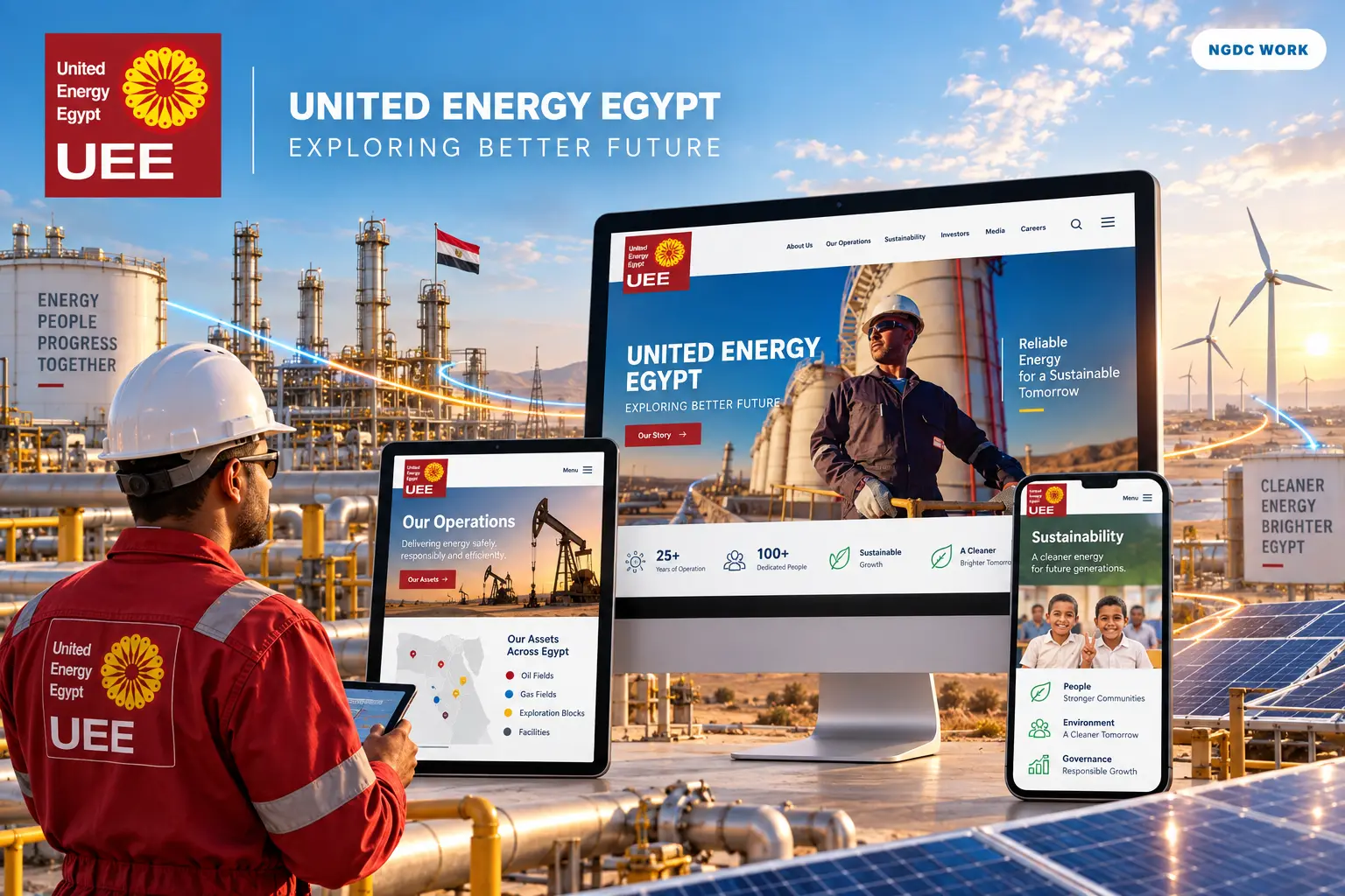 United Energy Egypt work by NGDC